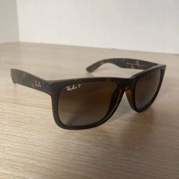 Ray-Ban RB4165 Justin 865/T5 Sunglasses Tortoise Shell 54-16-145 Italy - Picture 1 of 16